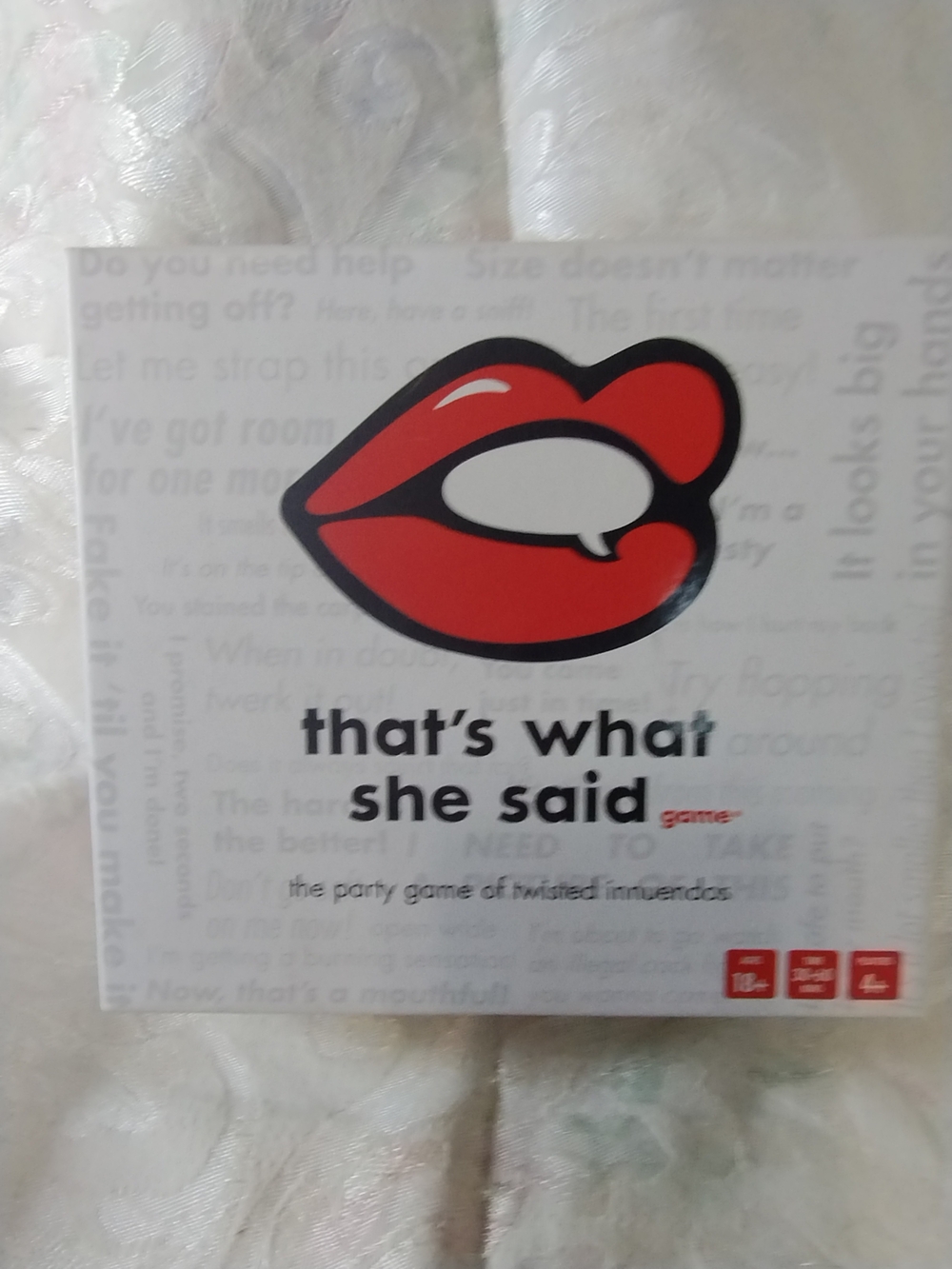 That's What She Said Party Game - Red & Black Logo